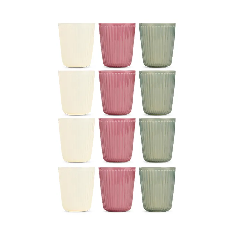 Krus 4 stk. 32 cl i assorterede farver