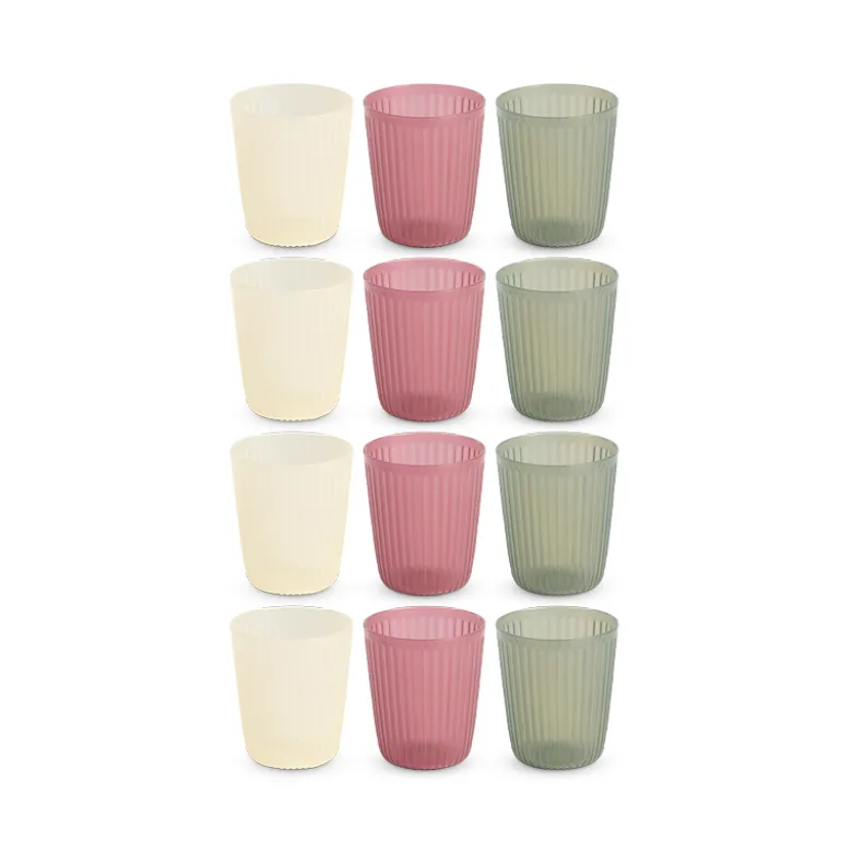 Krus 4 stk. 32 cl i assorterede farver