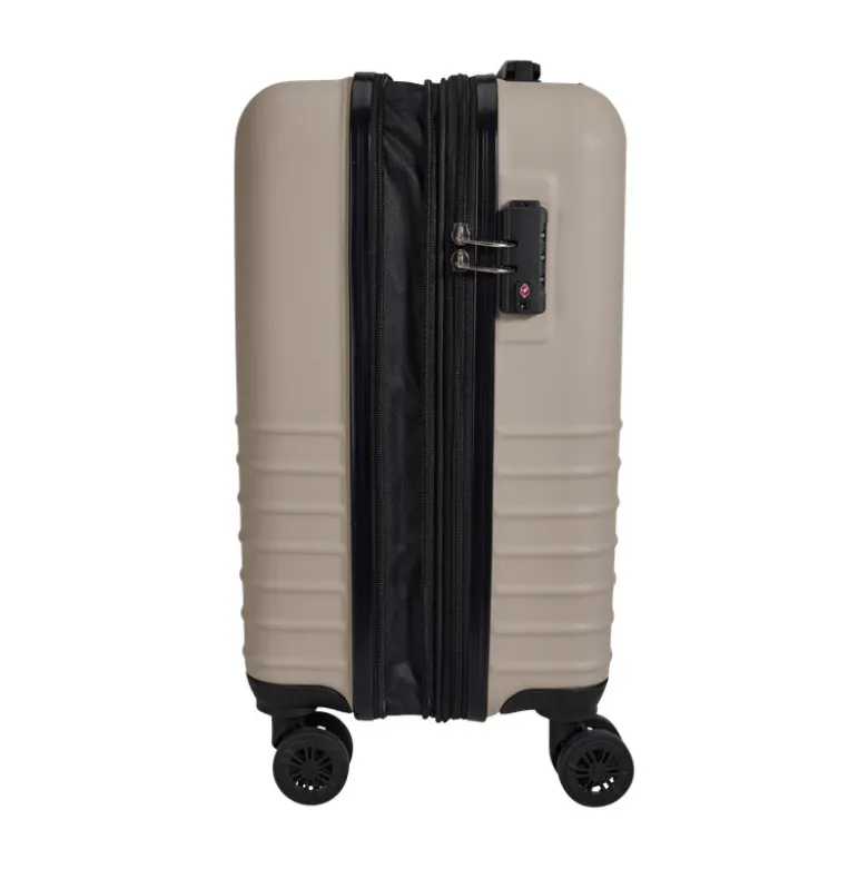 Kuffertsæt i beige 2 stk. 67 liter og 39 liter