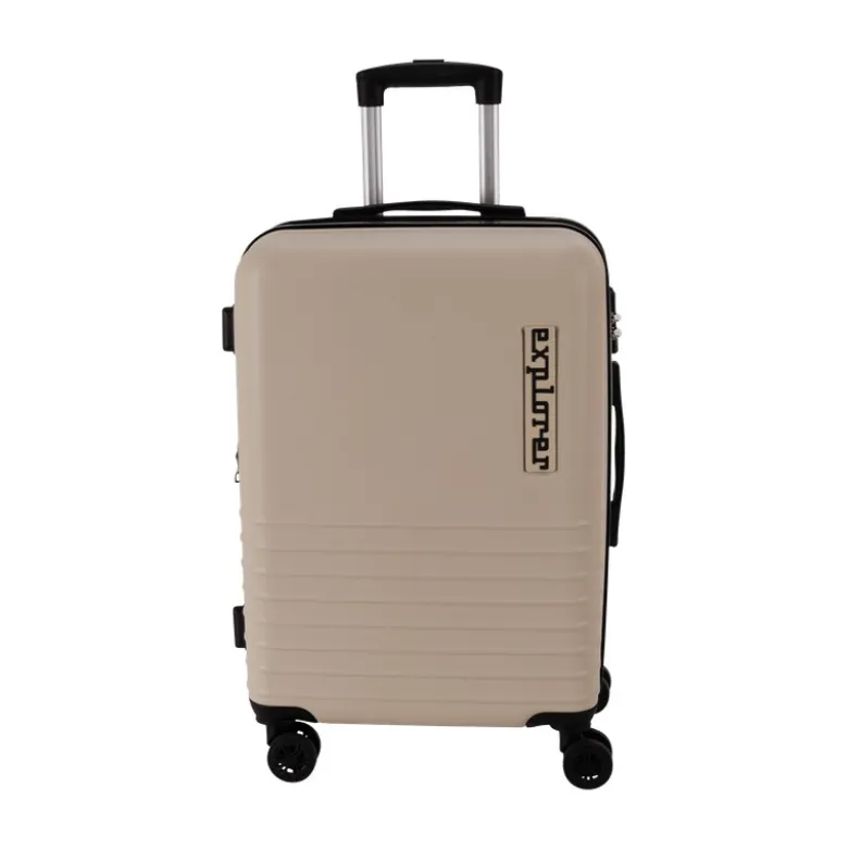 Kuffertsæt i beige 2 stk. 67 liter og 39 liter
