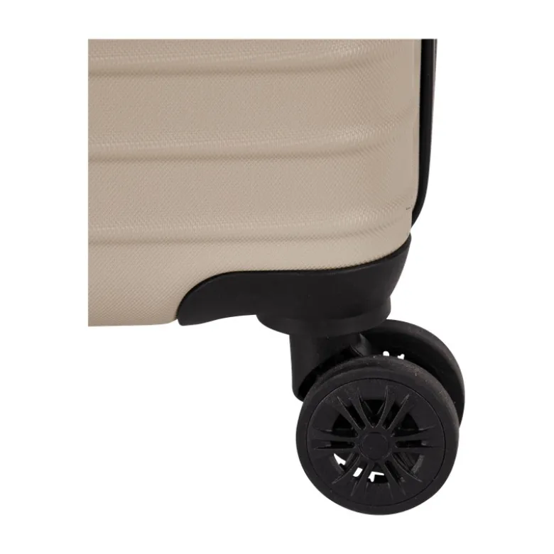 Kuffertsæt i beige 2 stk. 67 liter og 39 liter