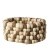 Kurv 100% uld naturfarvet Ø 25 cm