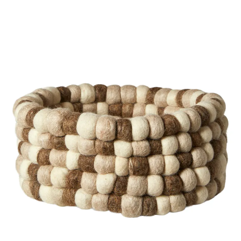 Kurv 100% uld naturfarvet Ø 25 cm