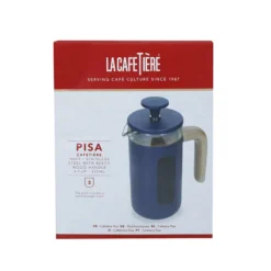 LaCafetiére Pisa stempelkande mørkeblå 350 ml