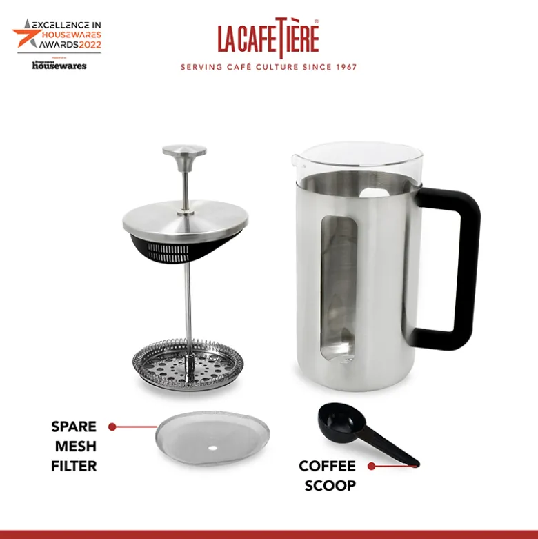 LaCafetiére Pisa stempelkande stål 1 liter