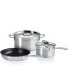 Le Creuset 3 dele 3-ply gryde- og pandesæt rustfrit stål