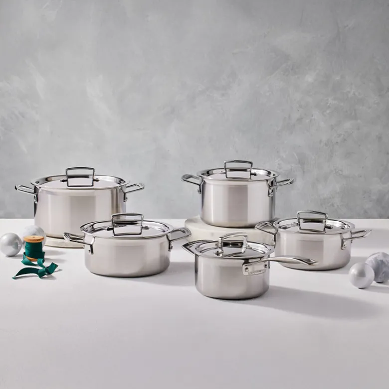 Le Creuset grydesæt 5 dele rustfrit stål