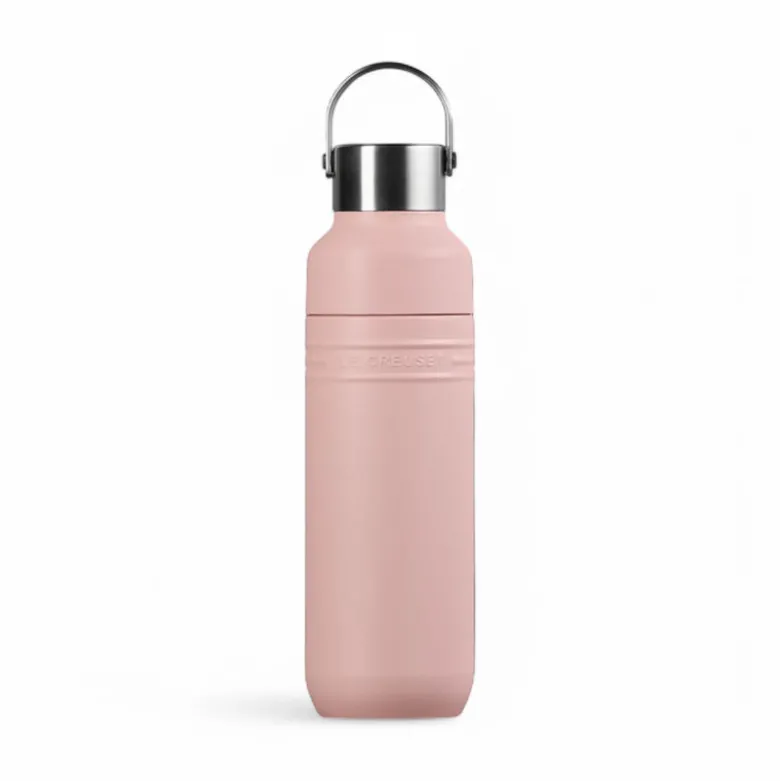 Le Creuset On The Go termoflaske shell pink 500 ml