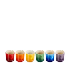 Le Creuset Signature Rainbow kaffekrus stentøj 20 cl 6 stk.