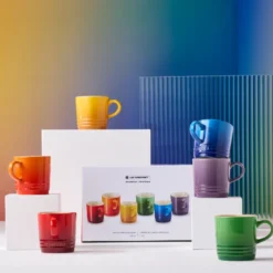 Le Creuset Signature Rainbow kaffekrus stentøj 20 cl 6 stk.