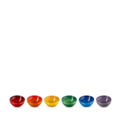 Le Creuset Signature Rainbow snackskåle stentøj Ø 12 cm 6 stk.