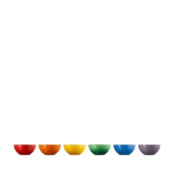 Le Creuset Signature Rainbow snackskåle stentøj Ø 12 cm 6 stk.