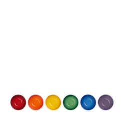 Le Creuset Signature Rainbow snackskåle stentøj Ø 12 cm 6 stk.