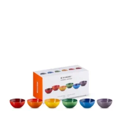 Le Creuset Signature Rainbow snackskåle stentøj Ø 12 cm 6 stk.