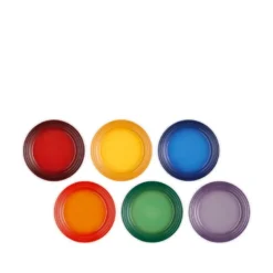Le Creuset Signature Rainbow frokosttallerken stentøj Ø 22 cm 6 stk.