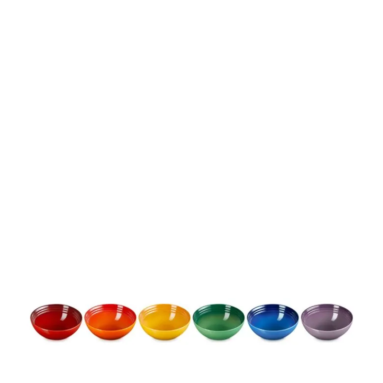 Le Creuset Signature Rainbow dyb tallerken stentøj Ø 16 cm 6 stk.