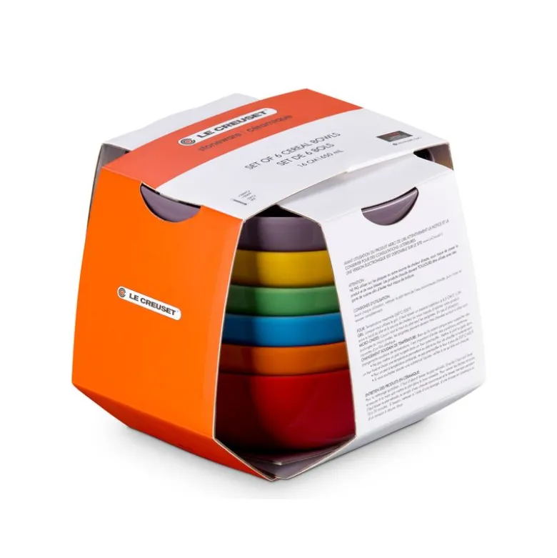 Le Creuset Signature Rainbow dyb tallerken stentøj Ø 16 cm 6 stk.
