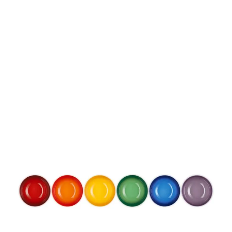 Le Creuset Signature Rainbow dyb tallerken stentøj Ø 16 cm 6 stk.