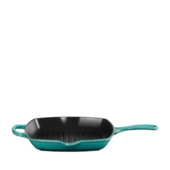 Le Creuset Signature støbejern grillpande 26 cm bleu riviera