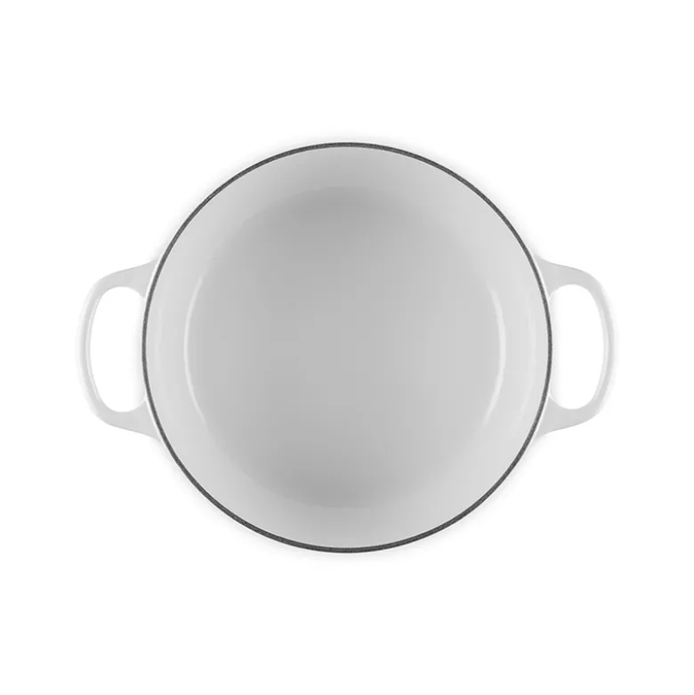 Le Creuset Signature støbejern rund gryde Ø 24 cm white
