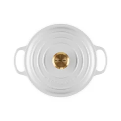 Le Creuset Signature støbejern rund gryde Ø 24 cm white