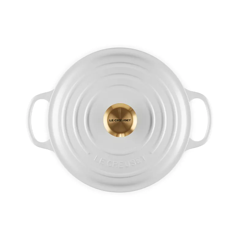 Le Creuset Signature støbejern rund gryde Ø 24 cm white