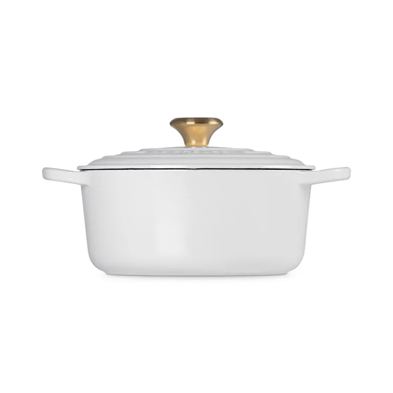 Le Creuset Signature støbejern rund gryde Ø 24 cm white