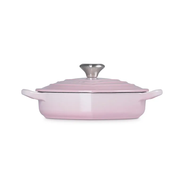 Le Creuset Signature støbejern hjertebuffetgryde med hjerteformet knop Ø 20 cm shell pink