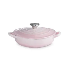 Le Creuset Signature støbejern hjertebuffetgryde med hjerteformet knop Ø 20 cm shell pink