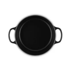 Le Creuset Signature støbejerns rund gryde 22 cm matte black