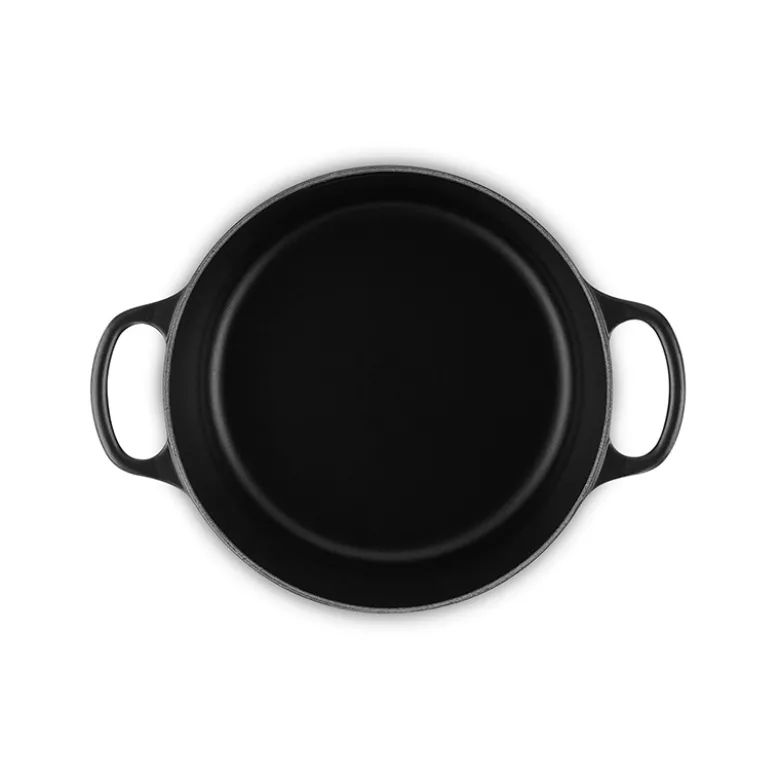 Le Creuset Signature støbejerns rund gryde 22 cm matte black