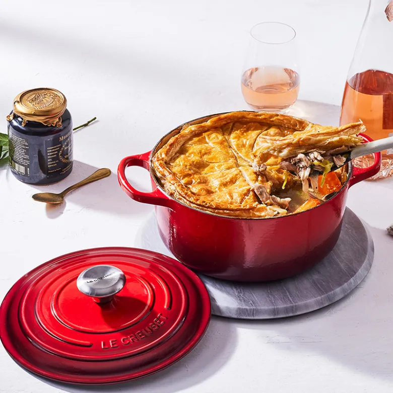Le Creuset Signature støbejern rund gryde Ø 24 cm cerise