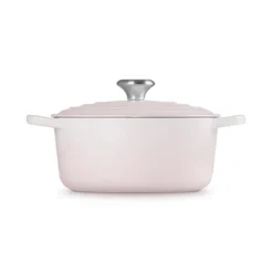 Le Creuset Signature støbejern rund gryde Ø 24 cm shell pink