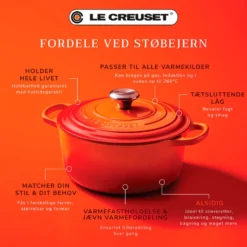 Le Creuset Signature støbejern rund gryde Ø 24 cm volcanic