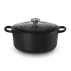 Le Creuset Signature støbejern rund gryde Ø 28 cm matte black