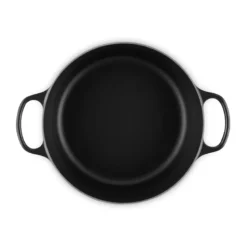 Le Creuset Signature støbejern rund gryde Ø 28 cm matte black