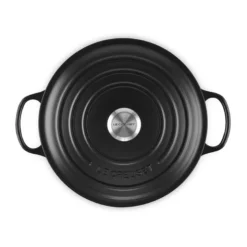 Le Creuset Signature støbejern rund gryde Ø 28 cm matte black