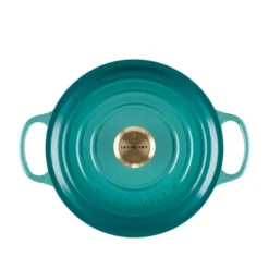 Le Creuset Signature støbejern rund gryde Ø 24 cm bleu riviera