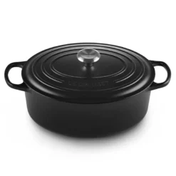 Le Creuset Signature støbejern oval gryde Ø 31 cm matte black