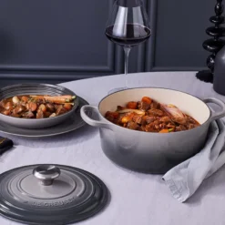 Le Creuset Signature støbejern rund gryde Ø 24 cm flint