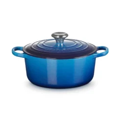 Le Creuset Signature støbejern rund gryde Ø 24 cm azure