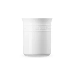 Le Creuset Signature stentøj bestik- og redskabskrukke White