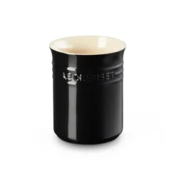Le Creuset Signature stentøj bestik- og redskabskrukke Black