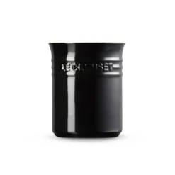 Le Creuset Signature stentøj bestik- og redskabskrukke Black