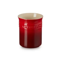 Le Creuset Signature stentøj bestik- og redskabskrukke Cerise
