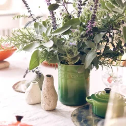Le Creuset Signature stentøj bestik- og redskabskrukke Bamboo