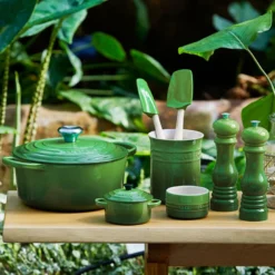Le Creuset Signature stentøj bestik- og redskabskrukke Bamboo