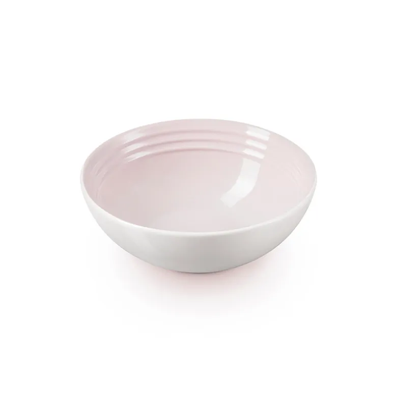 Le Creuset Signature stentøj dyb tallerken 16cm Shell Pink