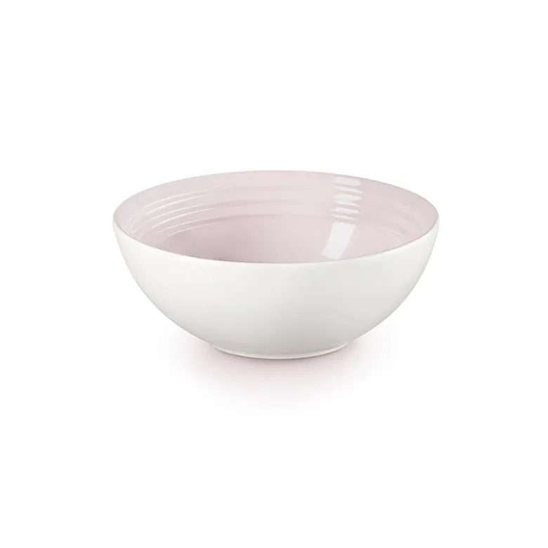 Le Creuset Signature stentøj dyb tallerken 16cm Shell Pink