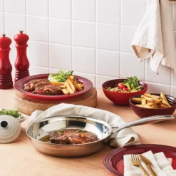 Le Creuset Signature stentøj dyb tallerken 16cm Cerise